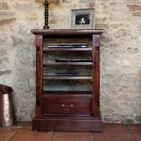 La Roque Mahogany Entertainment Cabinet - Gloss Lacquer