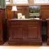 Luton Home Office Desk - Gloss Lacquer, Mahogany