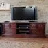 Luton Wide TV Cabinet - Mahogany