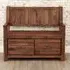 Madera Walnut Storage Bench - Satin Lacquer