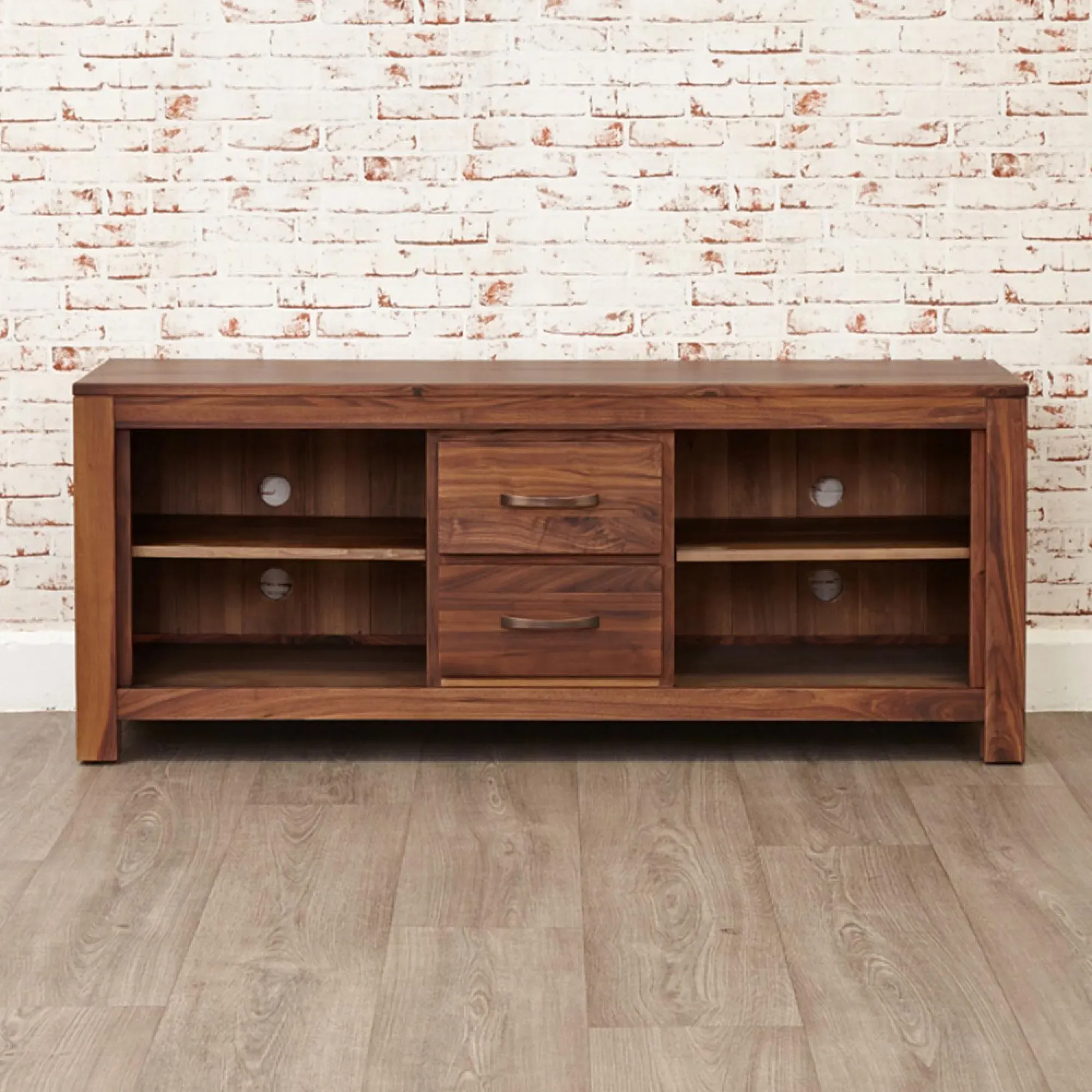 Madera Wide TV Unit - Walnut