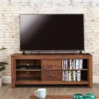 Madera Wide TV Unit - Walnut