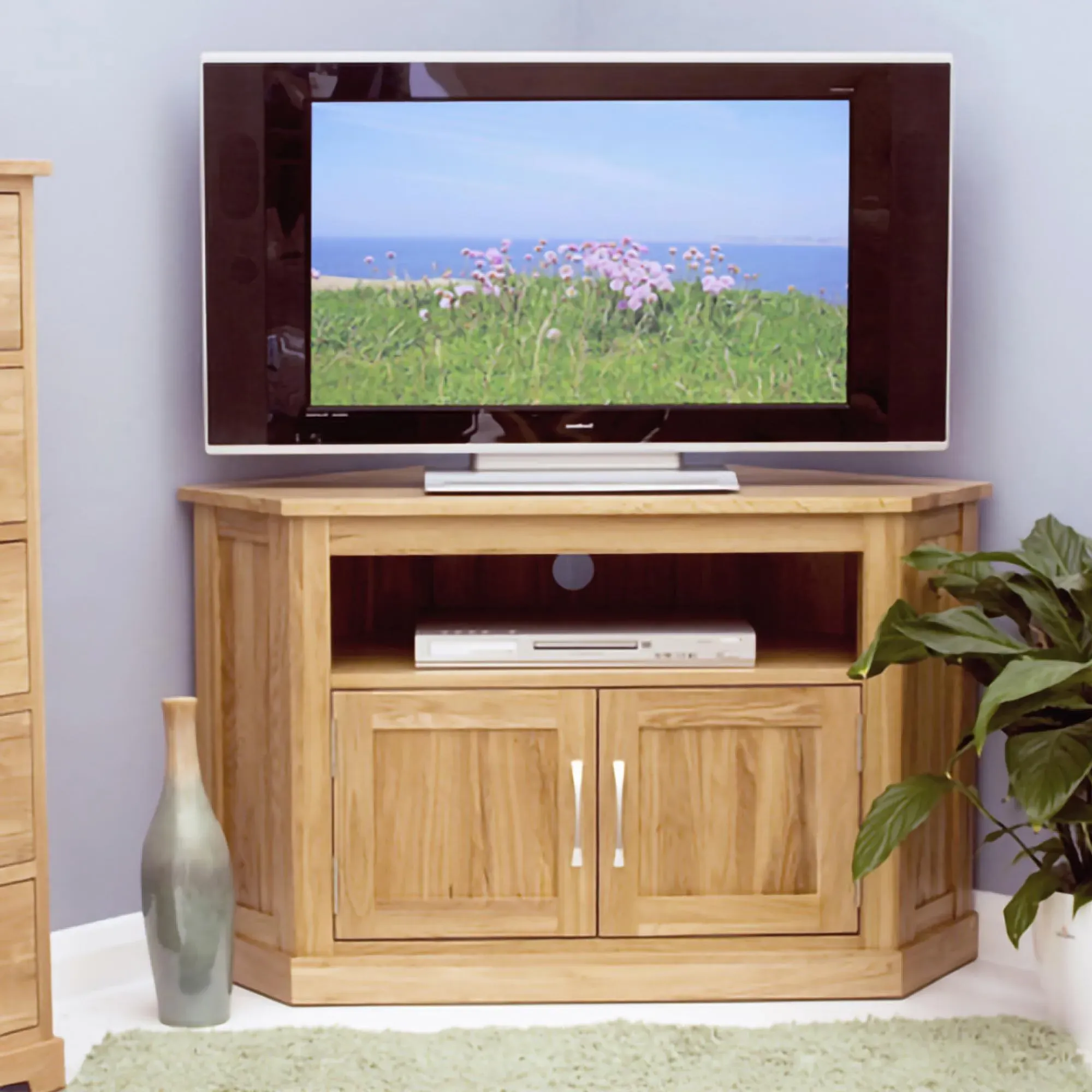 Martin Corner TV Cabinet - Oak