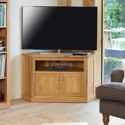Martin Corner TV Cabinet - Oak image