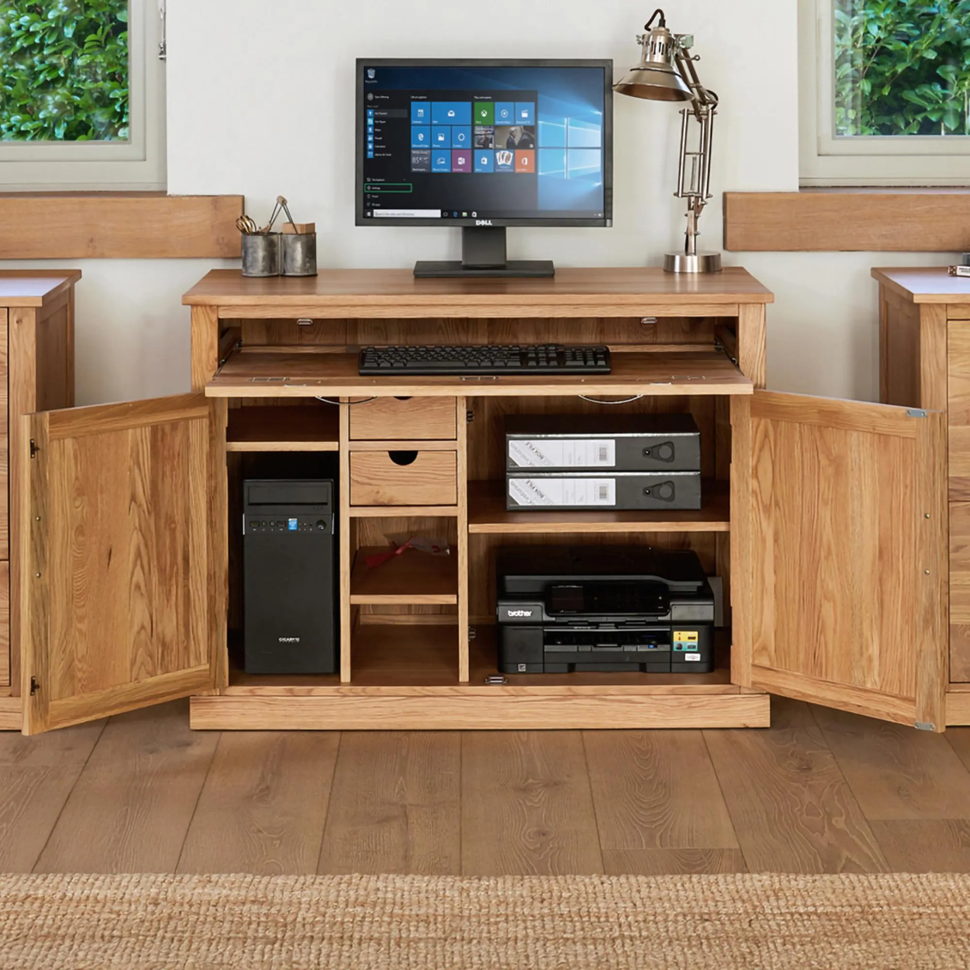 Martin Home Office Desk - Oak