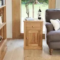 Martin Oak 1 Door 1 Drawer Bedside Cabinet