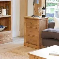 Martin Oak Bedside Cabinet - Satin Lacquer