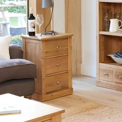 Martin Oak Bedside Cabinet - Satin Lacquer image