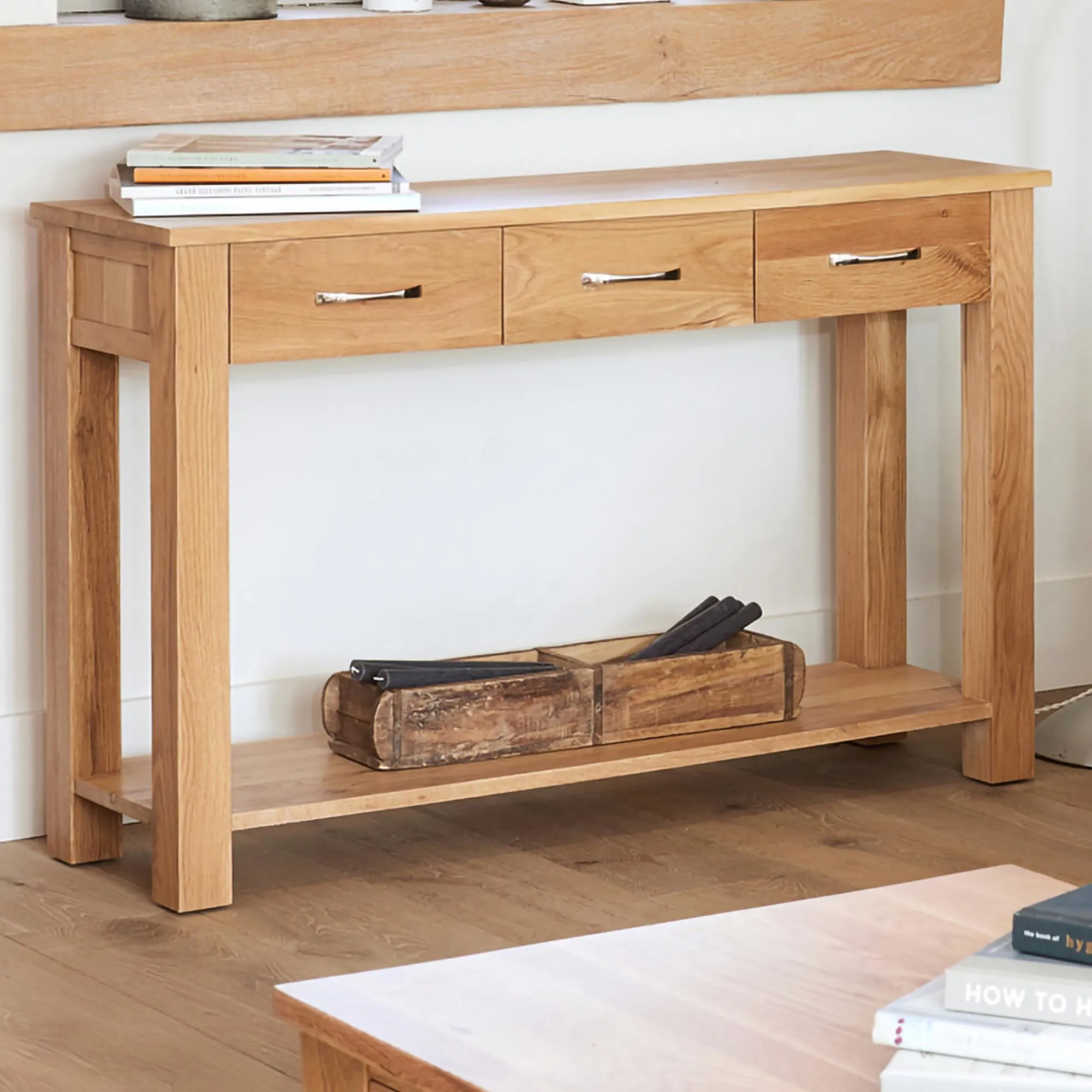 Martin Oak Console Table - Satin Lacquer