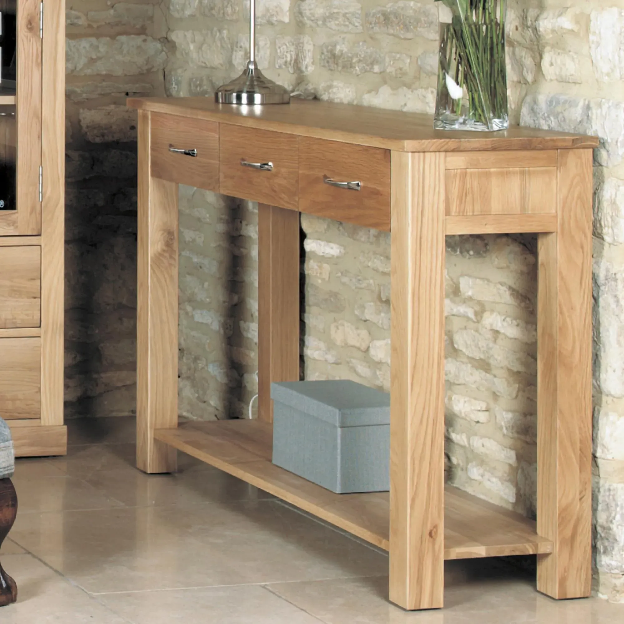 Martin Oak Console Table - Satin Lacquer