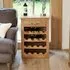 Martin Oak Lamp Table with Wine Rack - Satin Lacquer