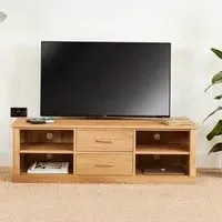 Martin Oak Mounted TV Cabinet - Satin Lacquer