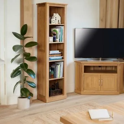 Martin Oak Narrow Bookcase - Satin Lacquer image