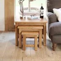 Martin Oak Nest of Tables - Oak