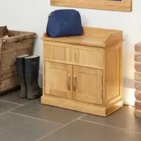 Martin Oak Shoe Bench - Satin Lacquer