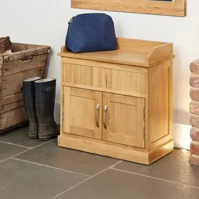 Martin Oak Shoe Bench - Satin Lacquer image