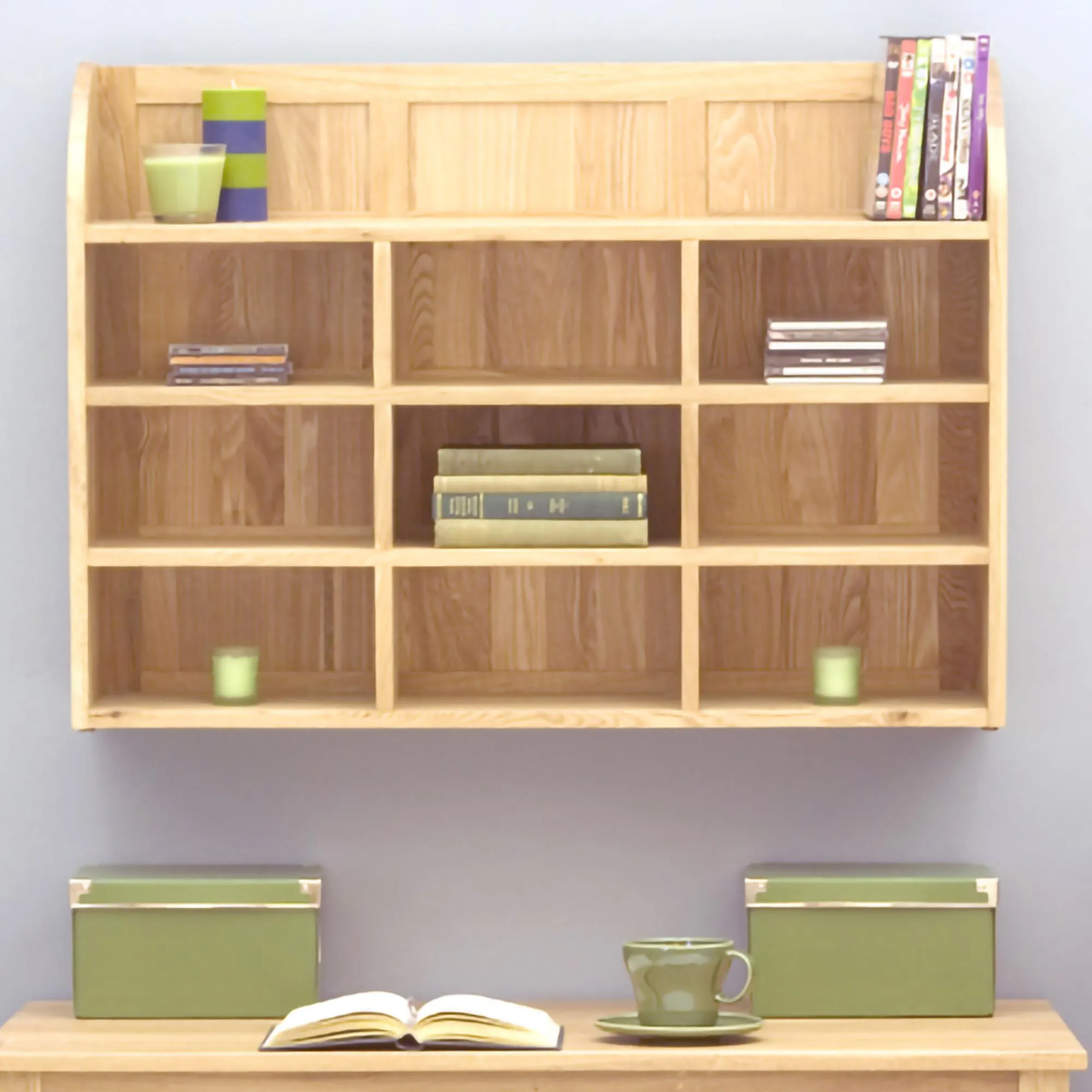 Martin Oak Wall Rack - Satin Lacquer