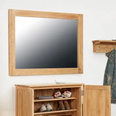 Martin Rectangular Wall Mirror - Oak image