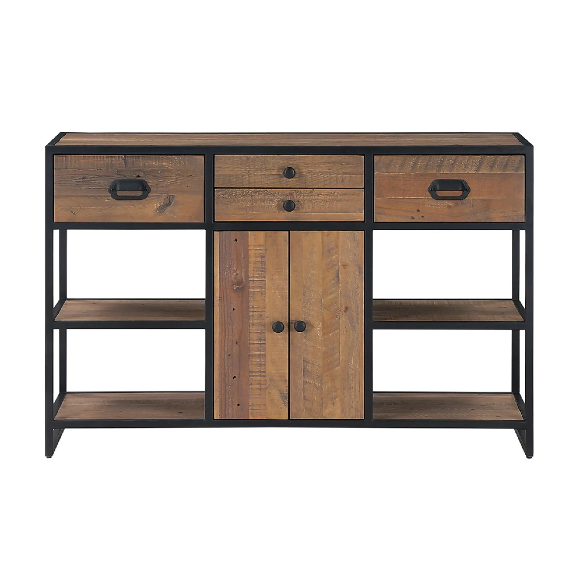 Olmsted 2 Door Console Table - Natural, Reclaimed Wood