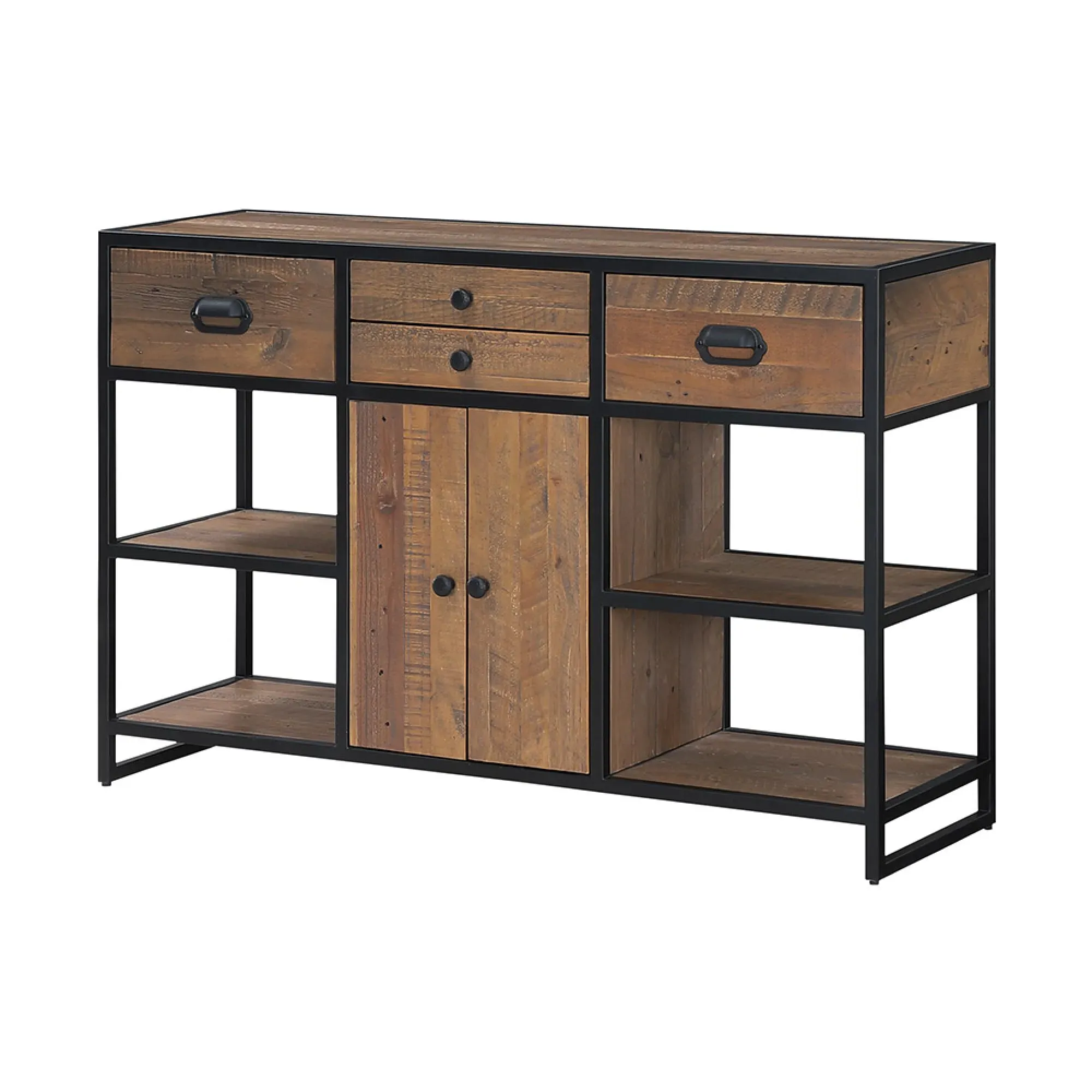 Olmsted 2 Door Console Table - Natural, Reclaimed Wood
