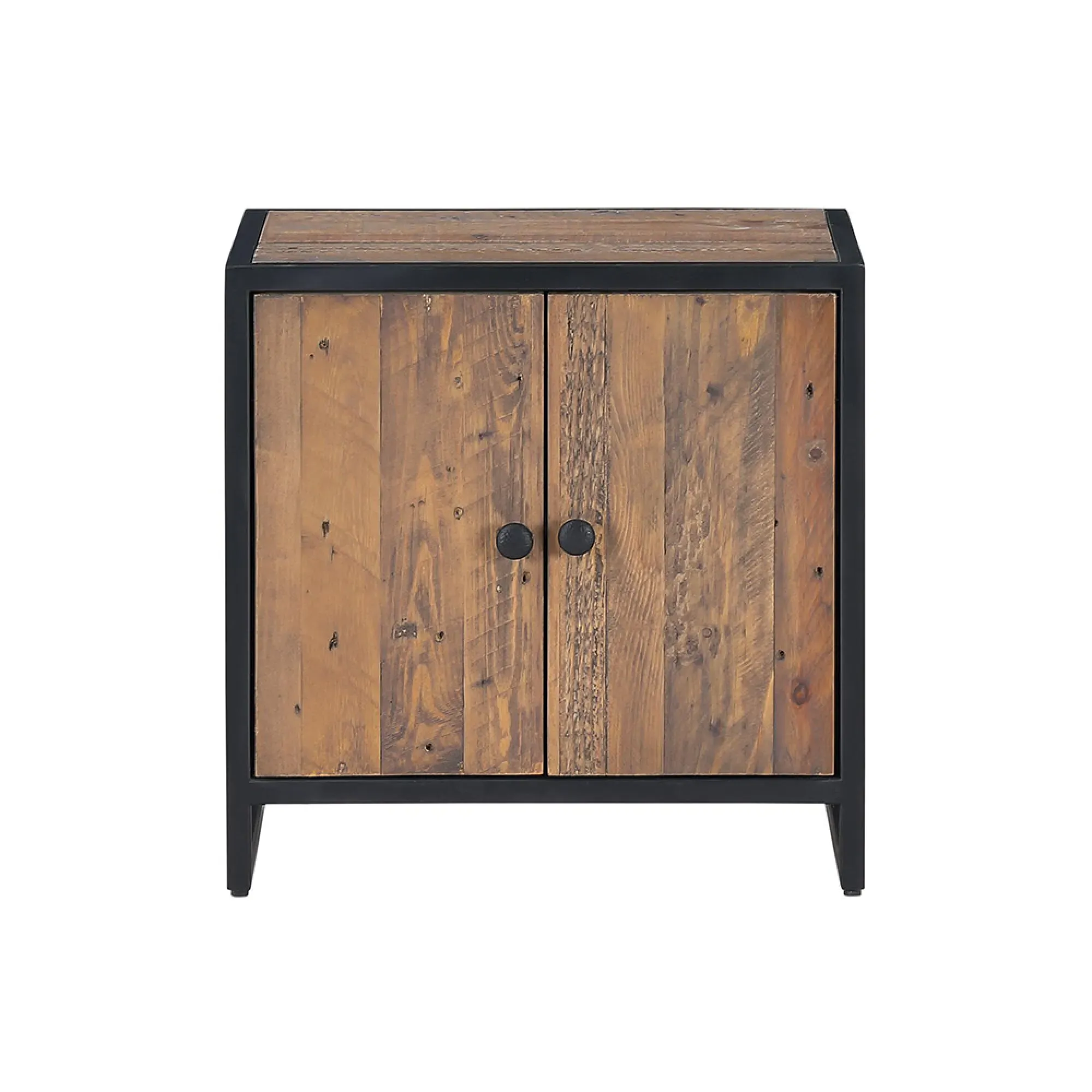 Olmsted 2 Door Low Cupboard - Natural, Reclaimed Wood