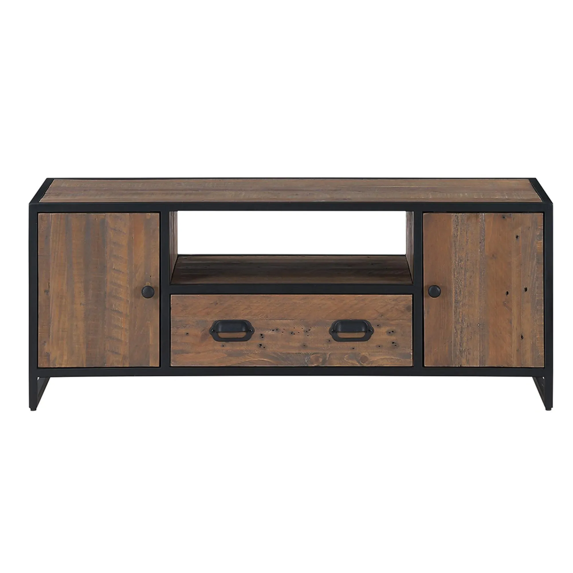Olmsted 2 Door TV Unit - Natural, Reclaimed Wood