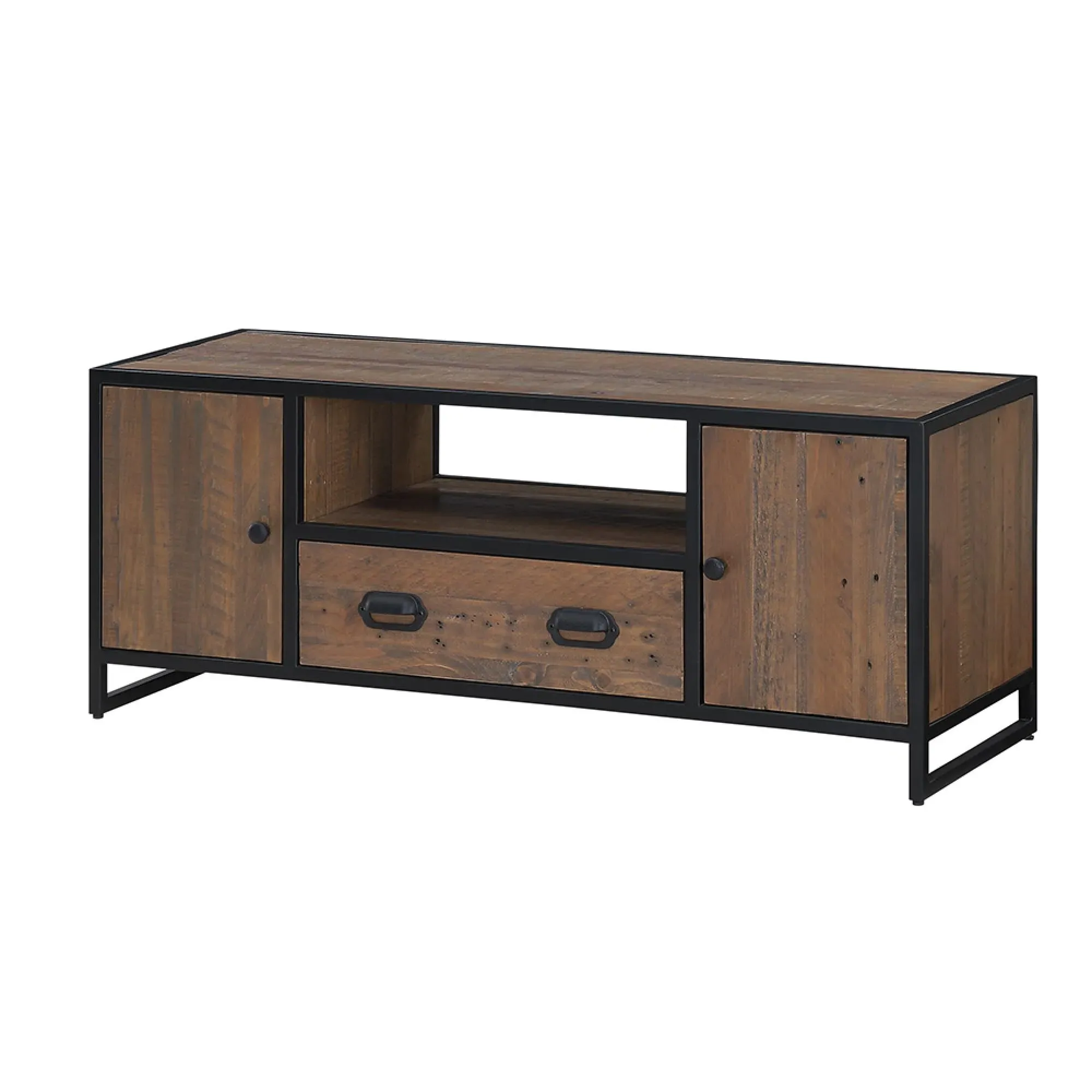 Olmsted 2 Door TV Unit - Natural, Reclaimed Wood