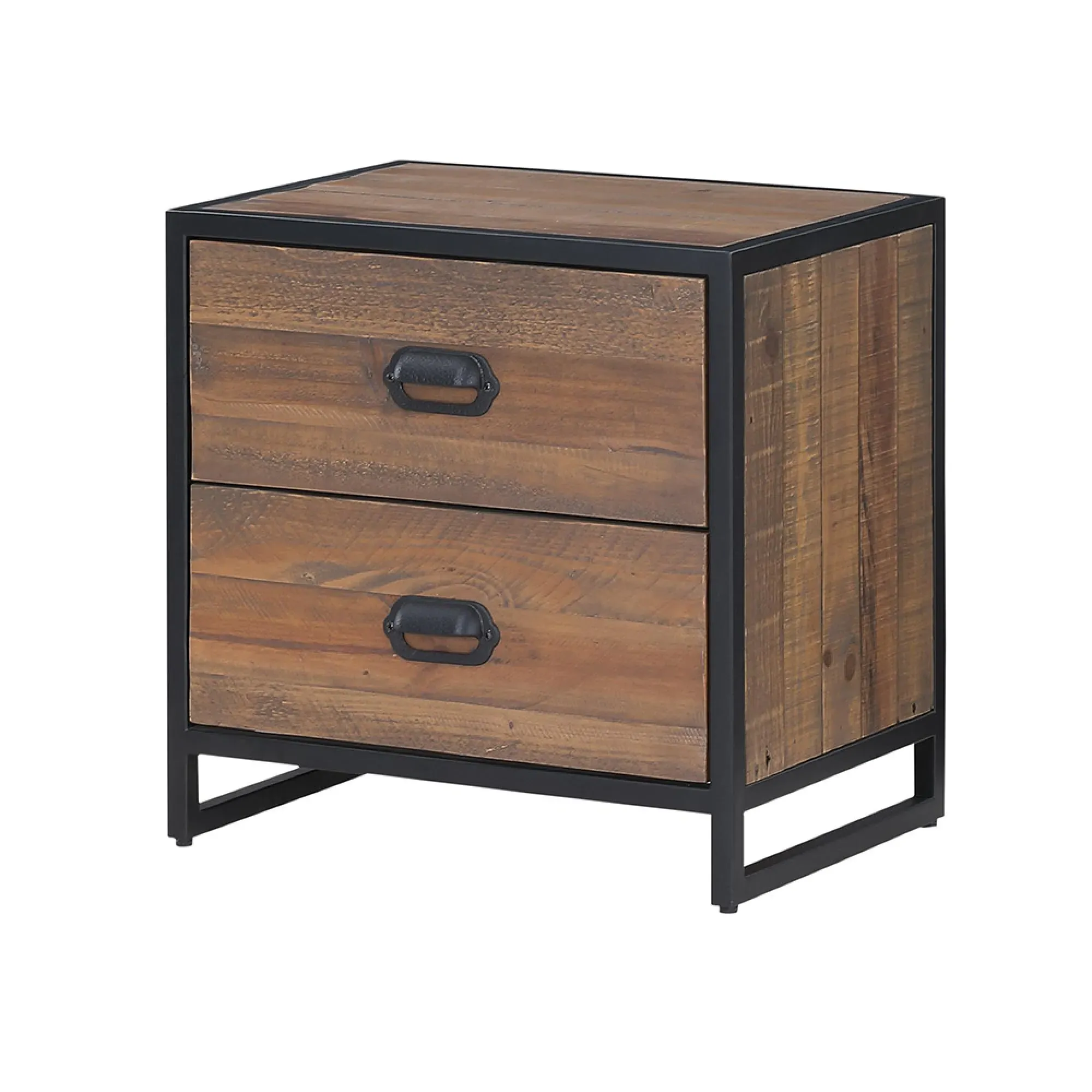 Olmsted 2 Drawer Low Chest - Natural, Reclaimed Wood