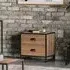 Olmsted 2 Drawer Low Chest - Natural, Reclaimed Wood