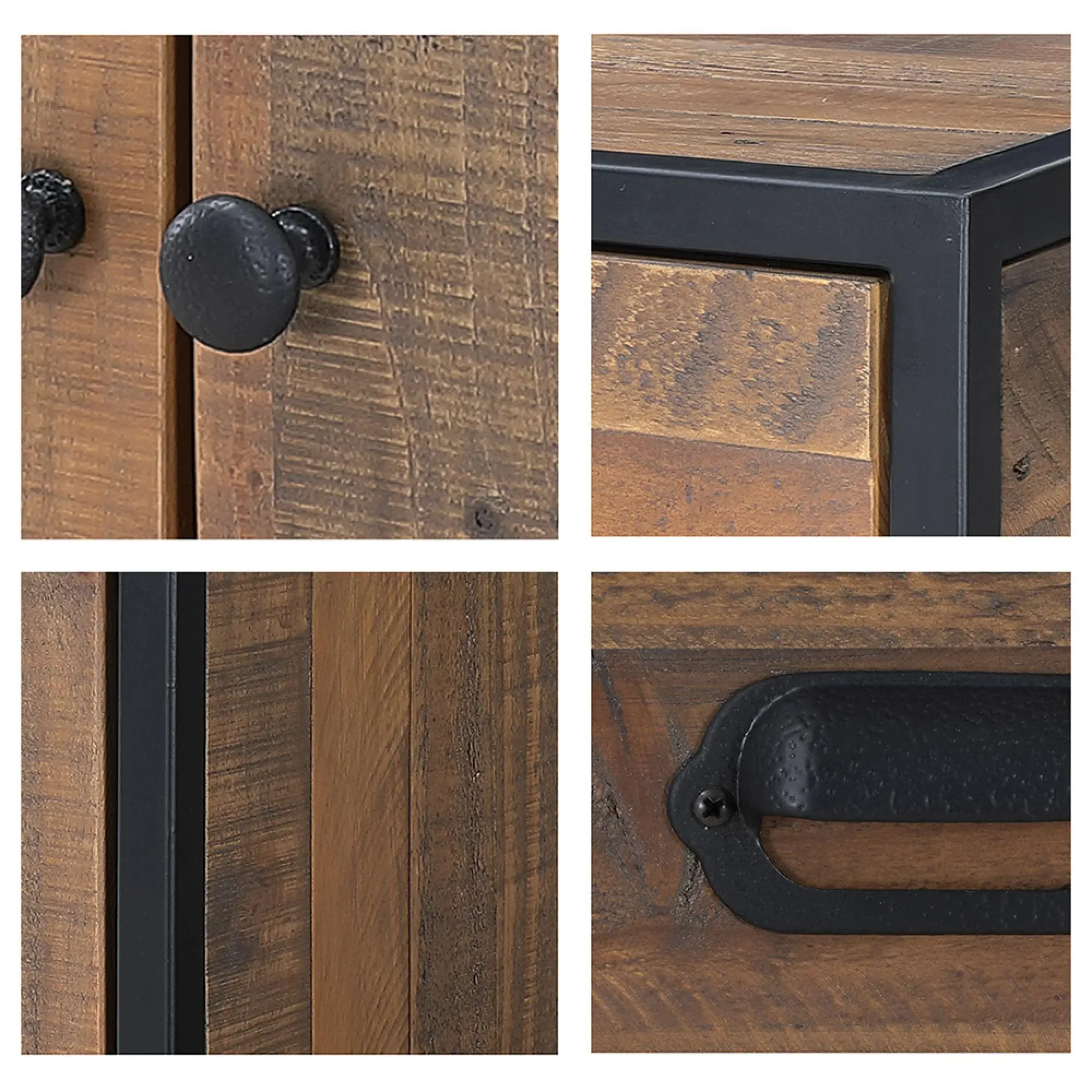 Olmsted Low Bookcase - Natural, Reclaimed Wood