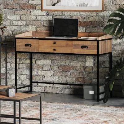 Olmsted Modular 4 Drawer Desk - Natural, Reclaimed Wood
