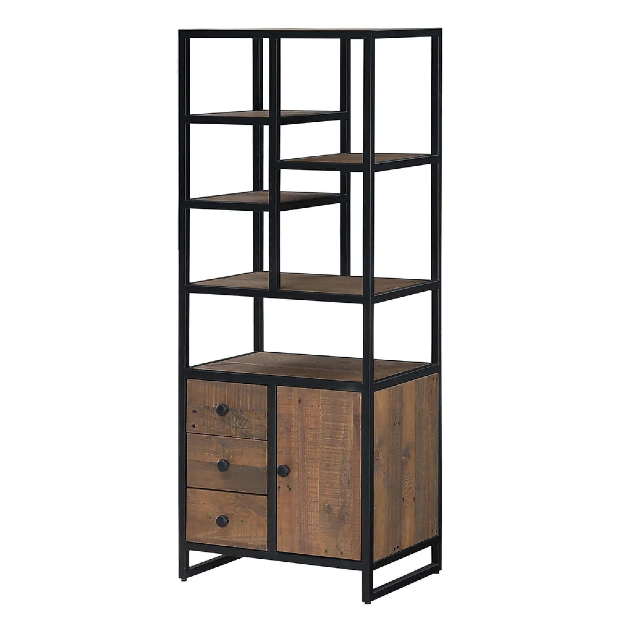 Olmsted Modular Tall Bookcase - Natural, Reclaimed Wood