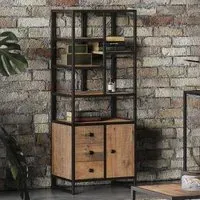 Olmsted Modular Tall Bookcase - Natural, Reclaimed Wood