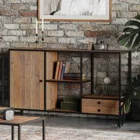 Olmsted Open Console Table - Natural, Reclaimed Wood