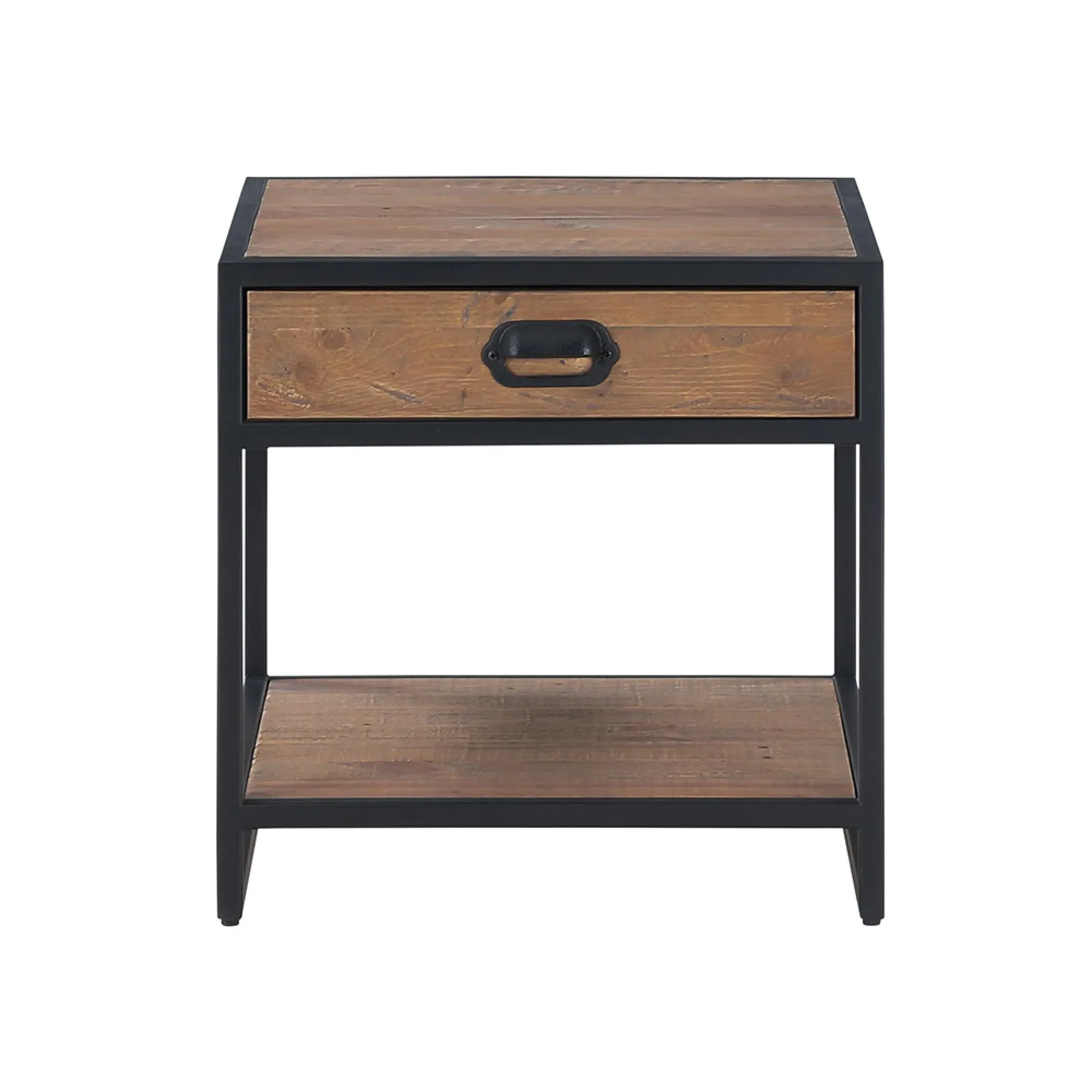 Olmsted Reclaimed Wood 1 Drawer Side Table - Natural