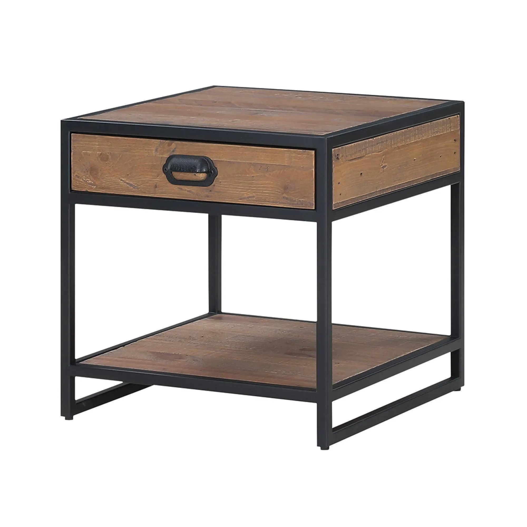 Olmsted Reclaimed Wood 1 Drawer Side Table - Natural