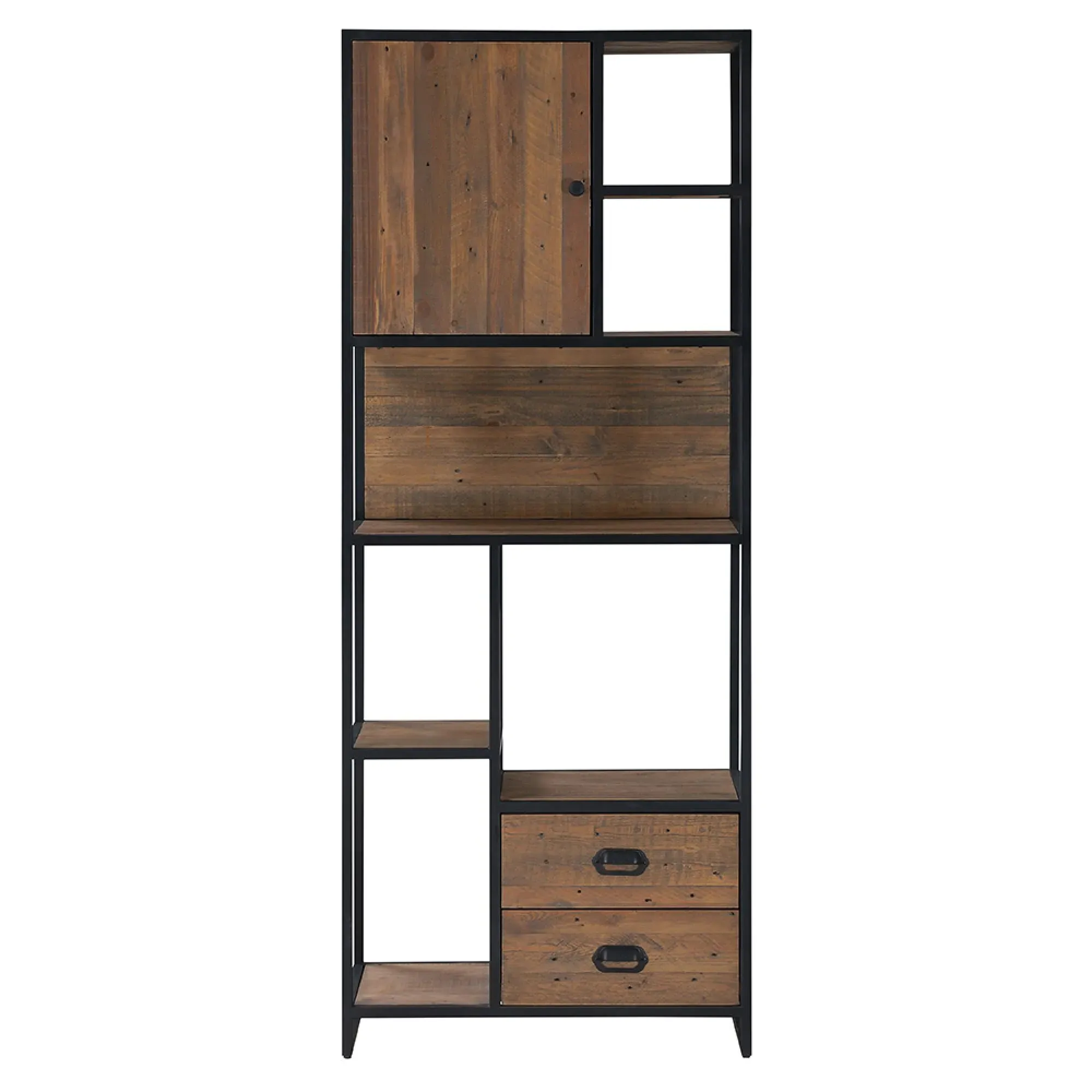Olmsted Reclaimed Wood 2 Drawer Bookcase - Natural