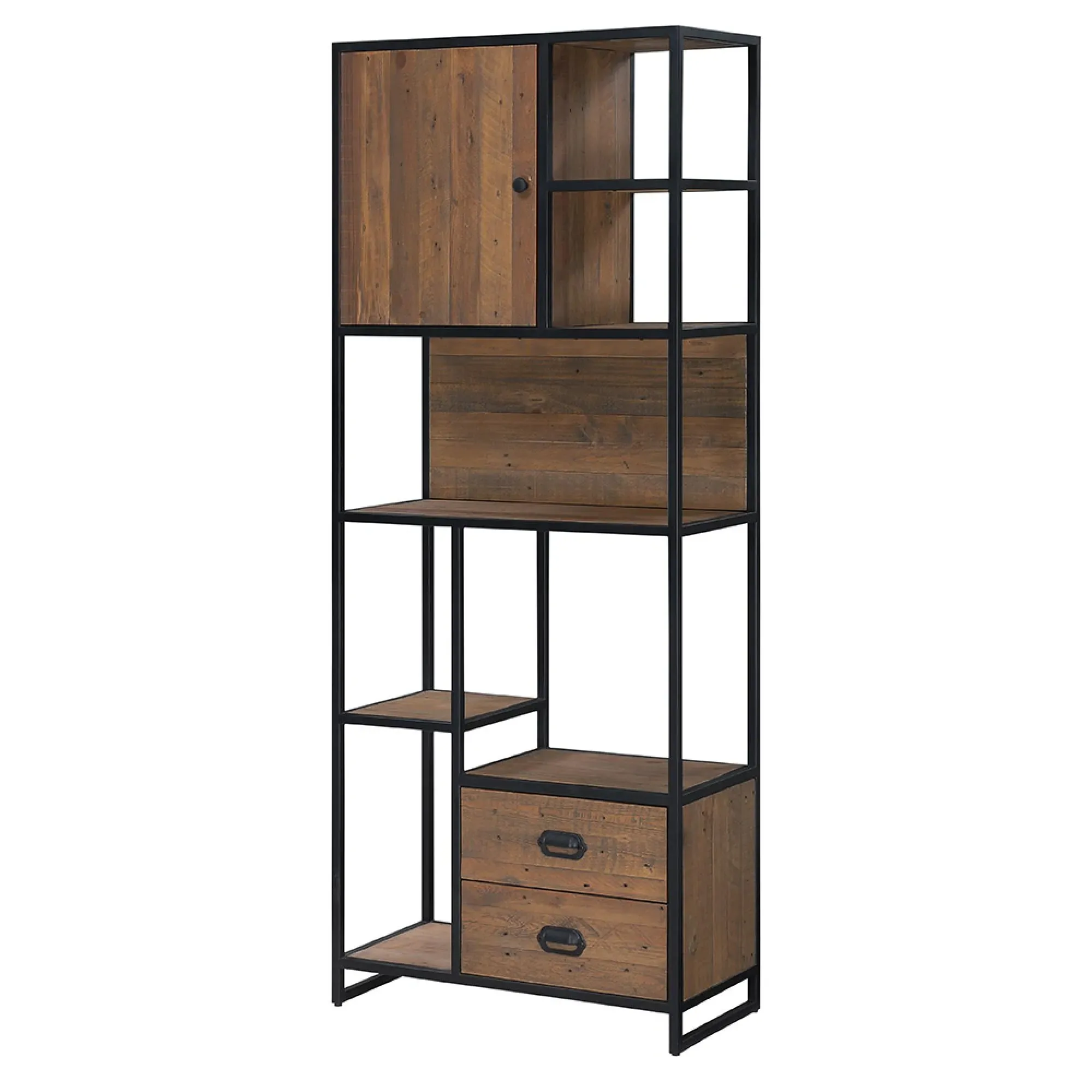 Olmsted Reclaimed Wood 2 Drawer Bookcase - Natural