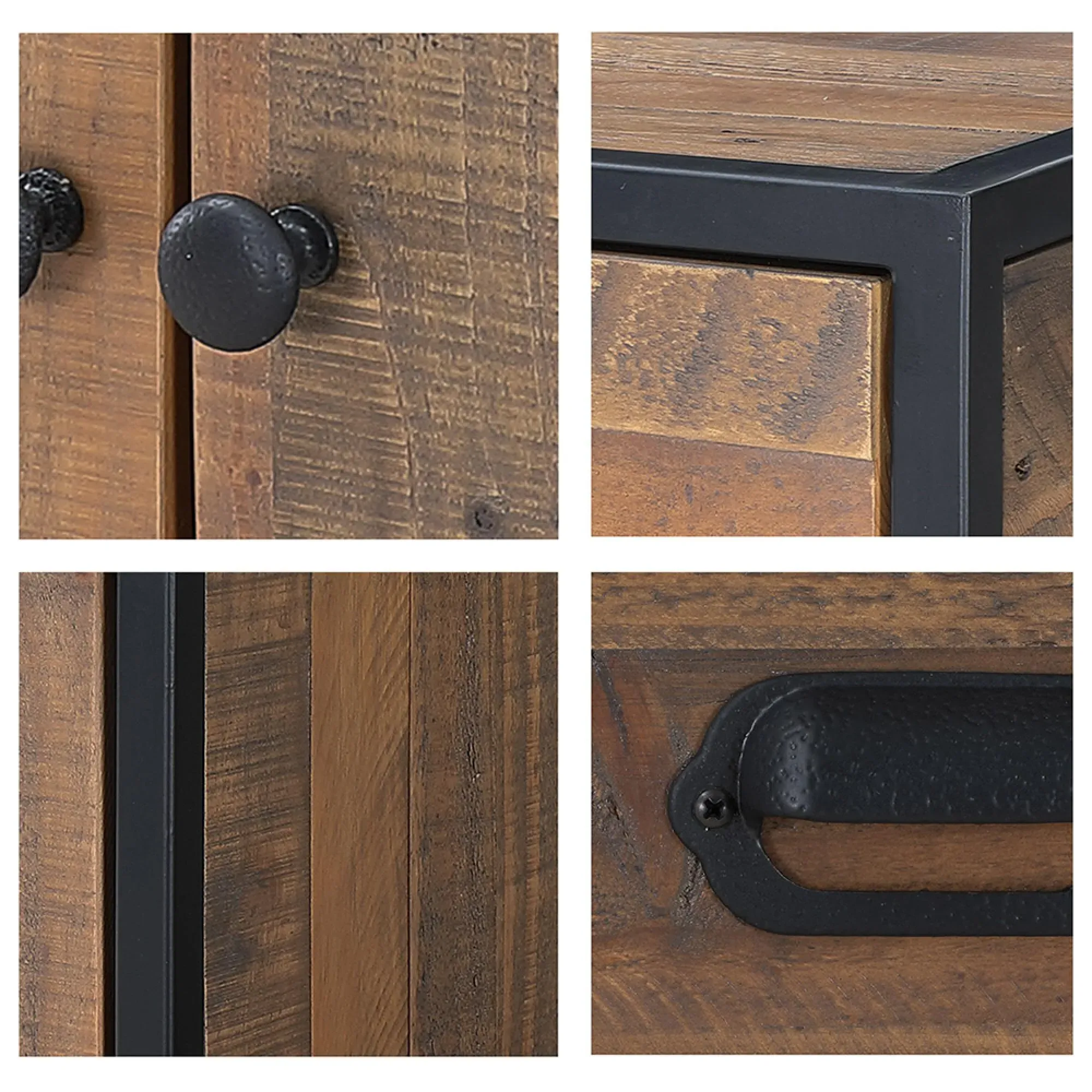 Olmsted Reclaimed Wood 2 Drawer Bookcase - Natural