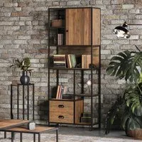 Olmsted Reclaimed Wood 2 Drawer Bookcase - Natural
