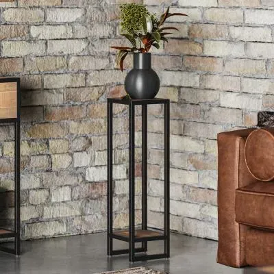 Olmsted Reclaimed Wood Plant Stand - Natural image