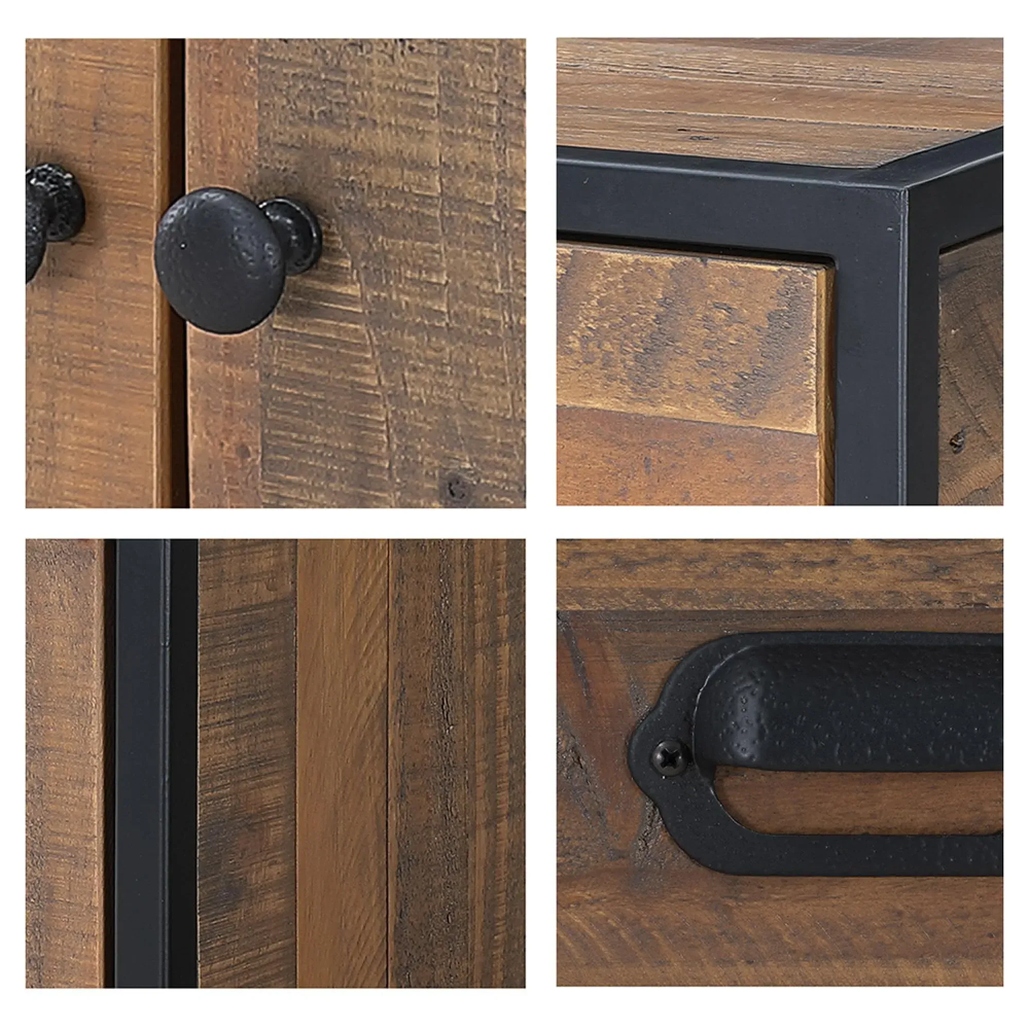 Olmsted Tall Bookcase - Natural, Reclaimed Wood