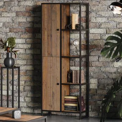 Olmsted Tall Bookcase - Natural, Reclaimed Wood image