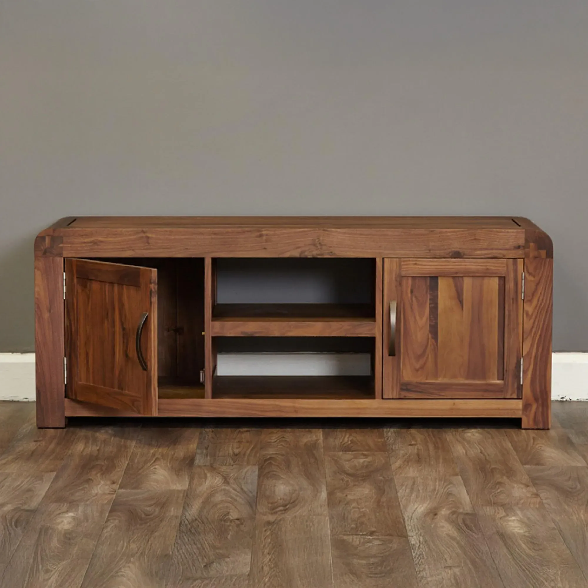 Shelby 2 Door TV Cabinet - Walnut