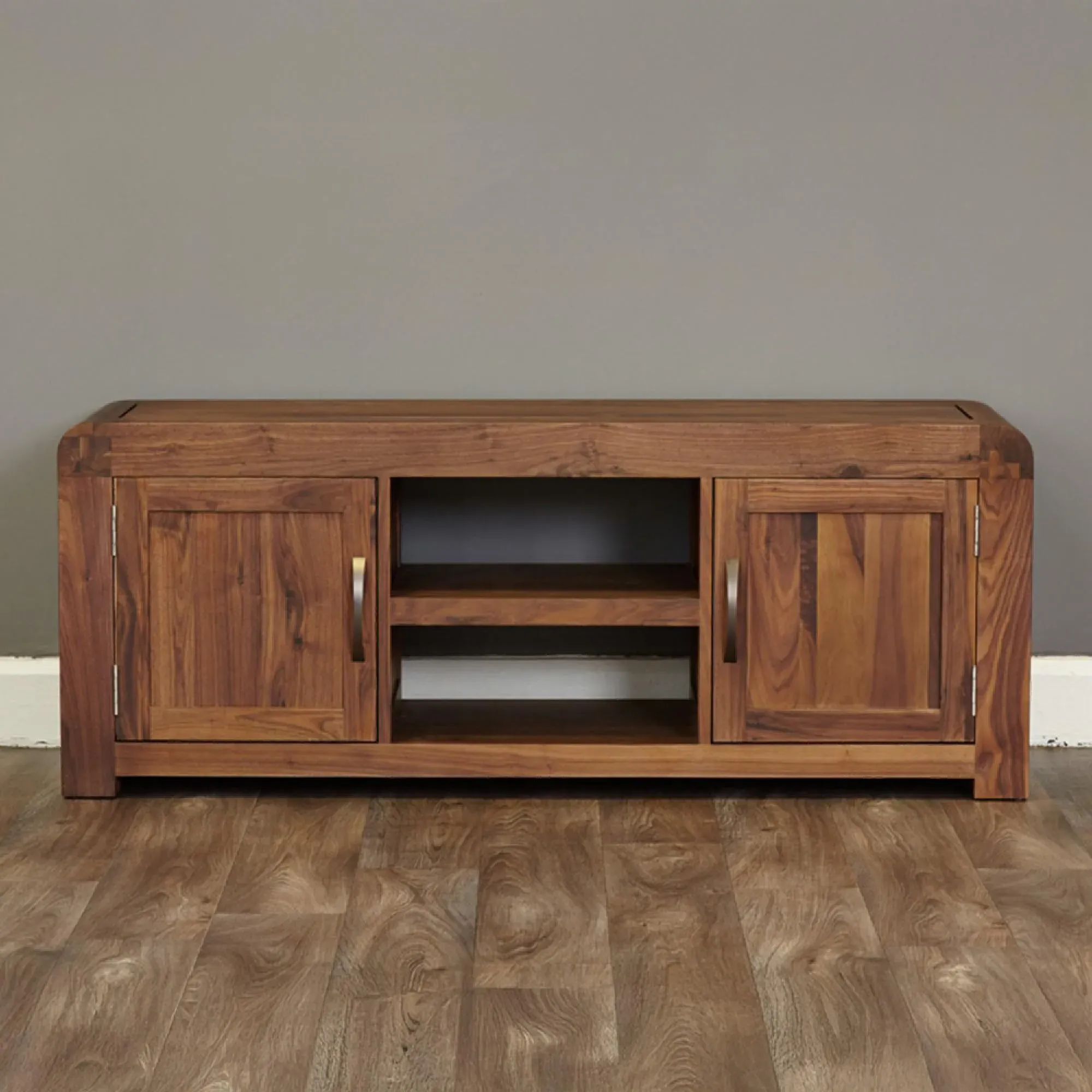 Shelby 2 Door TV Cabinet - Walnut
