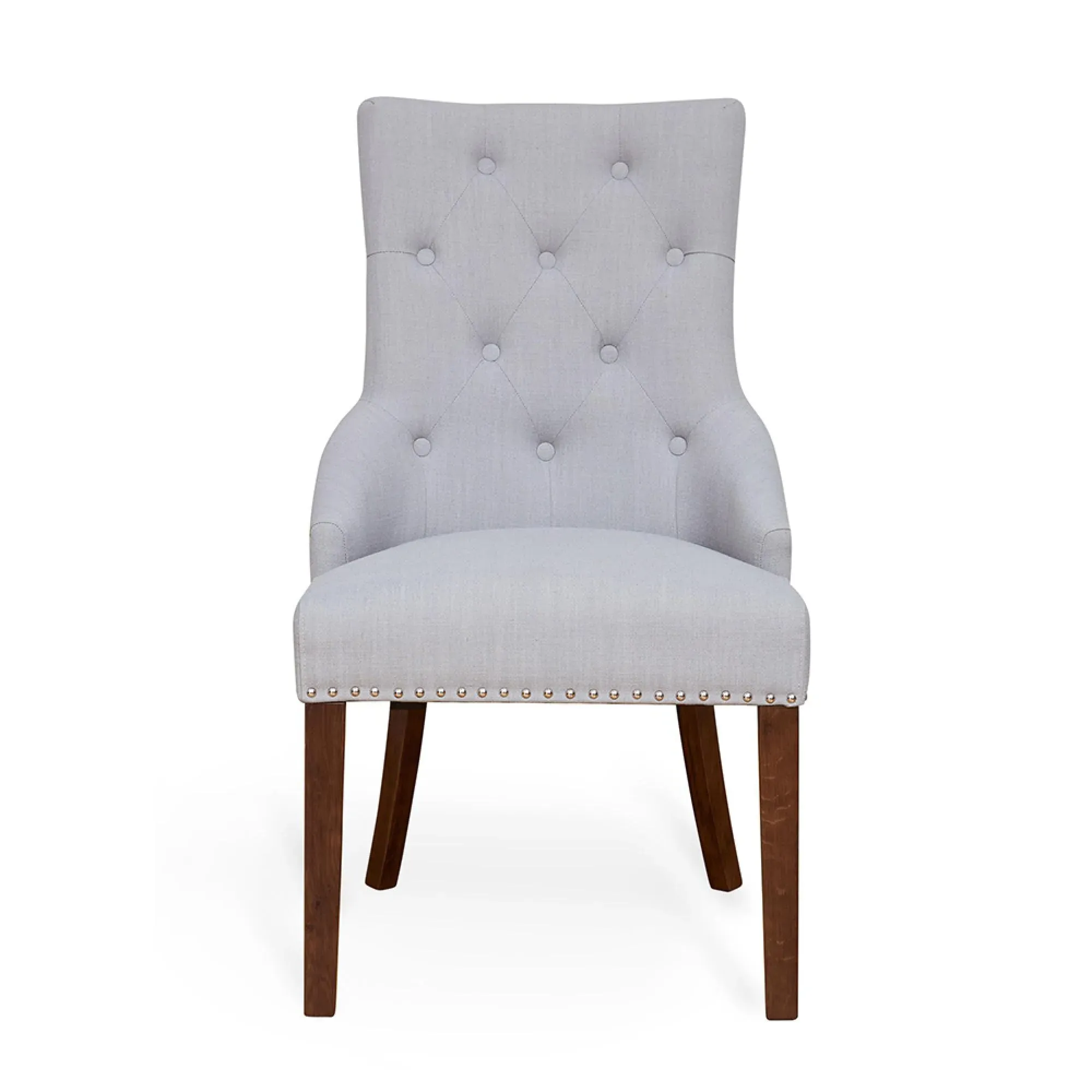 Shelby Accent Fabric Dining Chair Set - Grey