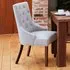 Shelby Accent Fabric Dining Chair Set - Grey