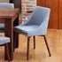 Shelby Dining Chair Set of 2 - Grey, Fabric