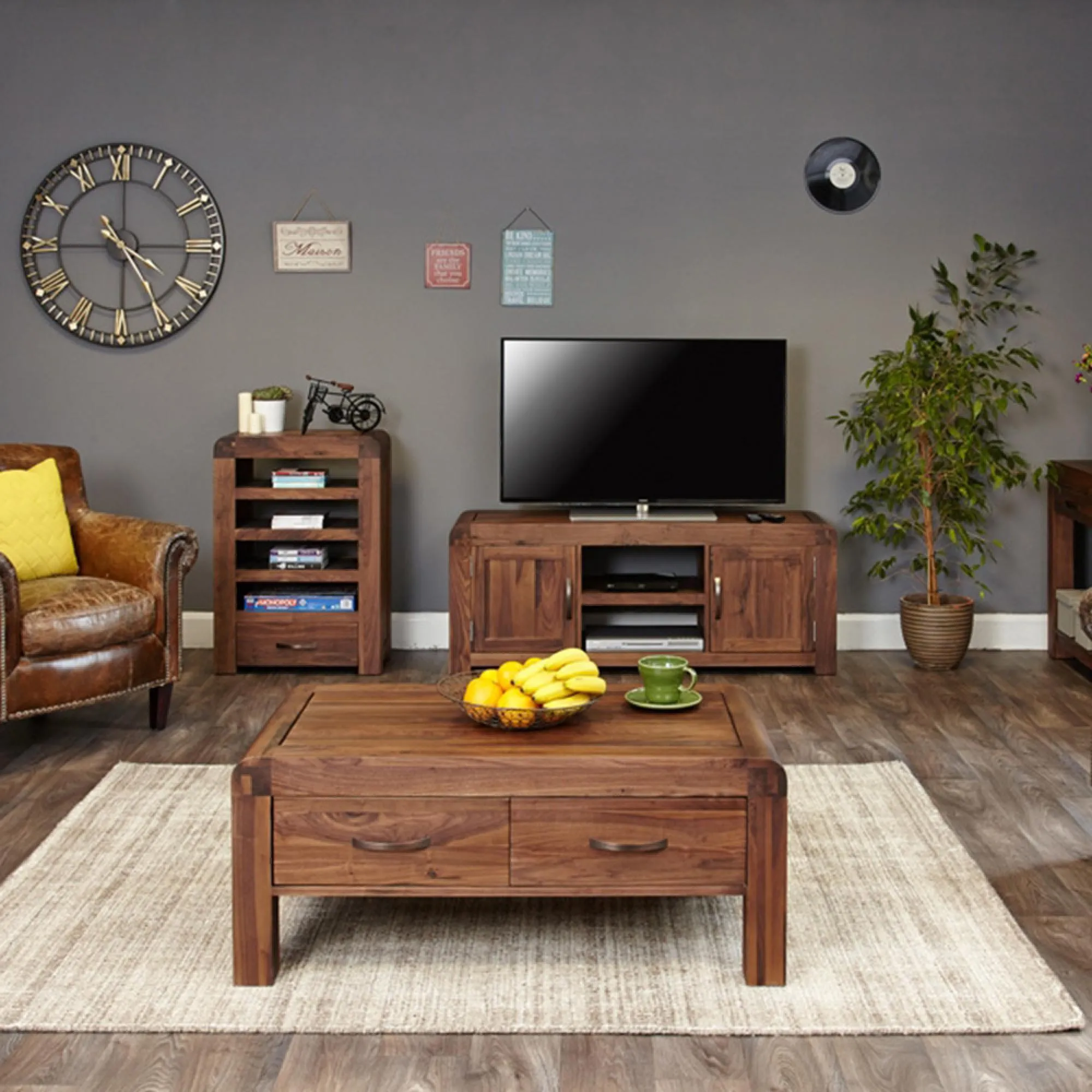 Shelby Entertainment Unit - Walnut