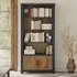 Spencer Blue Large Bookcase with 2 Doors - Lacquered